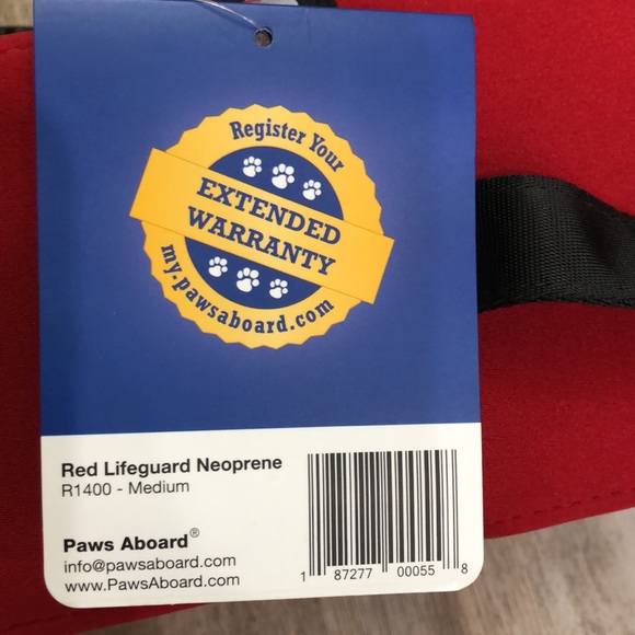 Paws Aboard Dog Life Jacket Medium - Picture 7 of 11